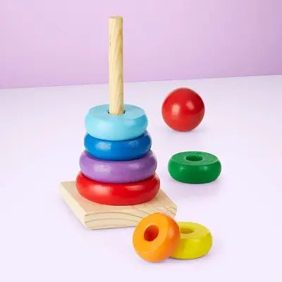 Jouet en Bois - WoodenToys™ - Tour arc - en - ciel - Bebeworld