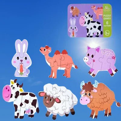 Puzzle Montessori - BabyPuzzle™ - Bétail - Bebeworld